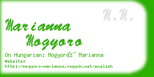 marianna mogyoro business card